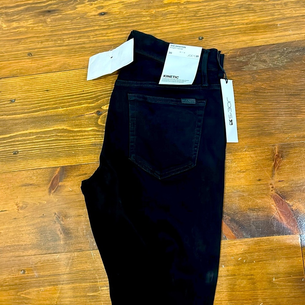 Joe’s black jeans size 30 straight + narrow brand new never worn with tags